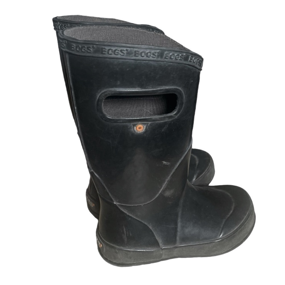 Bogs Boys Kids Girls 11 Rain Rubber Boots Black Waterproof Spring Boot Shoes 11K - Picture 6 of 11